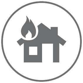Home fire icon